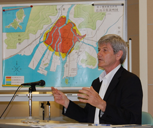 Steven Leeper at the Hiroshima Peace Memorial Museum